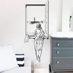 STICKART - Vinilo Muchacha En La Ventana Dalí