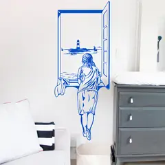 STICKART - Vinilo Muchacha En La Ventana Dalí