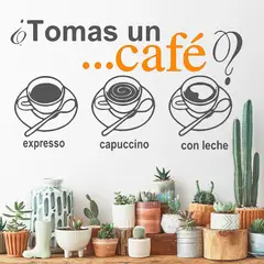 STICKART - Vinilo Tómate Un Café