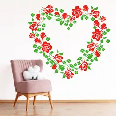 STICKART - Vinilo Corazón De Flores