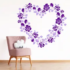STICKART - Vinilo Corazón De Flores
