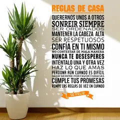 STICKART - Vinilo Reglas De Casa