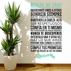STICKART - Vinilo Reglas De Casa