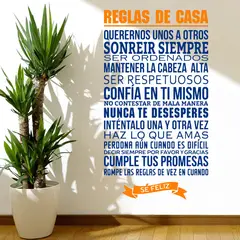 STICKART - Vinilo Reglas De Casa
