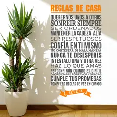 STICKART - Vinilo Reglas De Casa