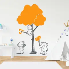 STICKART - Vinilo Decorativo Osos Y Árbol