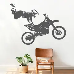 STICKART - Vinilo Acróbata En Moto