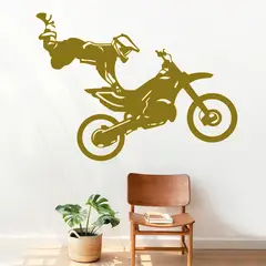 STICKART - Vinilo Acróbata En Moto