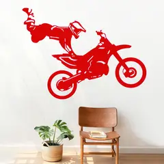 STICKART - Vinilo Acróbata En Moto