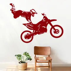 STICKART - Vinilo Acróbata En Moto