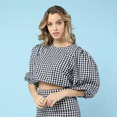 SYBILLA - Blusa Manga Corta Mujer