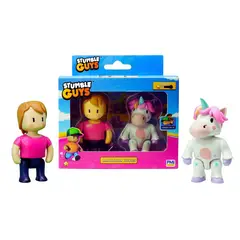 STUMBLE GUYS - Pack 2 Figuras 8 Cms Articuladas