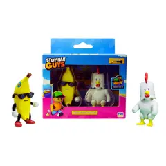 STUMBLE GUYS - Pack 2 Figuras 8 Cms Articuladas