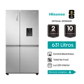Refrigeradora Hisense 631Lt Side By Side RS5P668NMCA