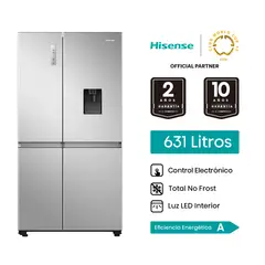 HISENSE - Refrigeradora 631L Side by Side inverter RS5P668NMCA