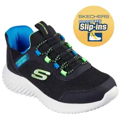 SKECHERS - Zapatillas Urbanas Niño Bounder Slip Ins Negro