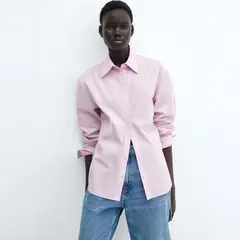 MANGO - Blusa Manga Larga 100% Algodón Mujer