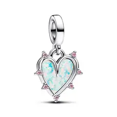 PANDORA - Charm Doble Amistad Opalescente