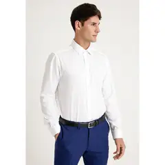 PERRY ELLIS - Camisa Manga Larga Slim Fit 100% Algodón Hombre