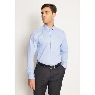 PERRY ELLIS - Camisa Manga Larga Slim Fit 100% Algodón Hombre