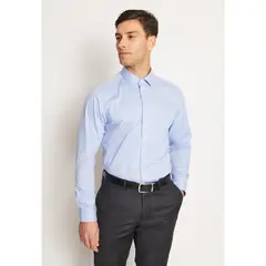 PERRY ELLIS - Camisa Manga Larga Slim Fit 100% Algodón Hombre