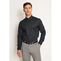 PERRY ELLIS - Camisa Manga Larga Slim Fit 100% Algodón Hombre