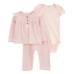 CARTER'S - Conjunto 3 Piezas Bebé Niña