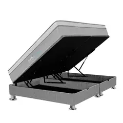 DROM - Cama Boxet Koppal Queen + 2 Almohadas + Protector