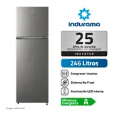 Refrigeradora Indurama 246Lt Top Freezer RI389I