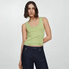 MANGO - Top Sin Mangas Mujer