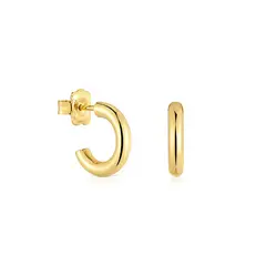 TOUS - Criolla Plata Baño Oro Lisa 8mm