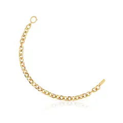 TOUS - Pulsera Plata Baño Oro Cierre Oval
