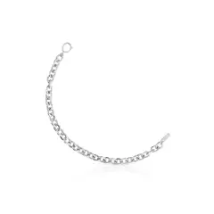 TOUS - Pulsera Plata Cierre Oval 19 cm
