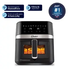 OSTER - Freidora De Aire 6 Litros Ventana Y Luz