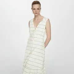 MANGO - Vestido Largo Algodón Mujer