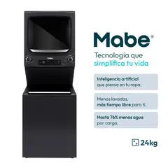 Mabe - Centro De Lavado A Gas 24Kg/20Kg Diamond Gray MCLP2440PPDG0