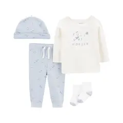 CARTER'S - Conjunto Bebé Niño 4 Piezas Algodón Carters