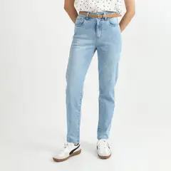 SYBILLA - Jean Mom Tiro Alto Mujer