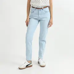 SYBILLA - Jean Mom Tiro Alto Mujer