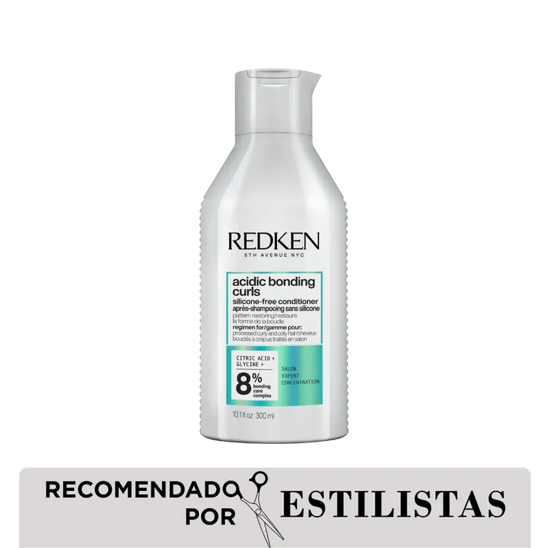 Acondicionador Sin Siliconas Para Cabello Con Rizos Y Rulos Procesados Y Dañados Acidic Bonding Curls 300Ml