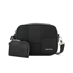 AMPHORA - Cartera Crossbody Lyra Negro