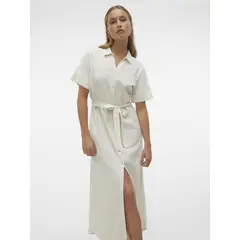 VERO MODA - Vestido Largo 100% Algodón Mujer