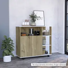 TUHOME - Mueble de Cocina 2 puertas Bicolor