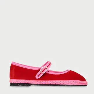 FLABELUS - Ballerinas Rojas Con Tira En El Talón