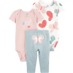CARTER'S - Conjunto 3 Piezas Bebé Niña Algodón