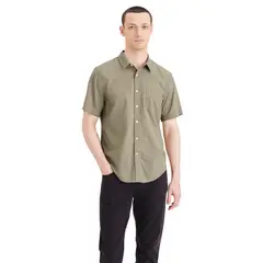 DOCKERS - Camisa Manga Corta 100% Algodón Hombre