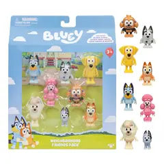 BLUEY - Pack X8 Fig Amigos Vecindario