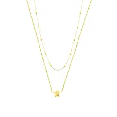 BALIQ - Collar Estrella Goldensilver