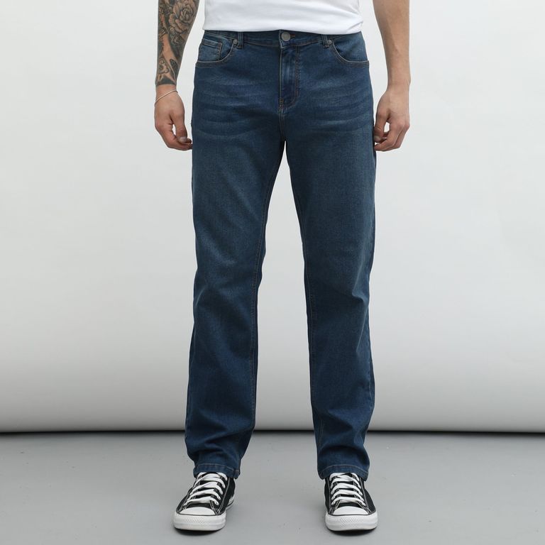 Jean Basic Slim Para Hombre