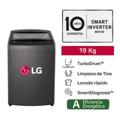 Lavadora WT19BVTB 19 Kg Turbodrum Carga Superior Negro Claro